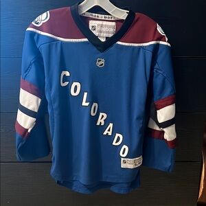 Reebok Maroon and Blue NHL Jersey